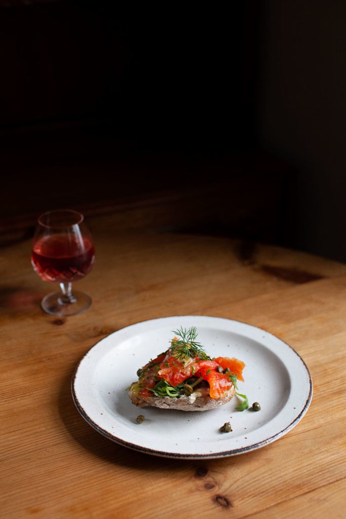 Smoked Salmon Appetizers With Rose